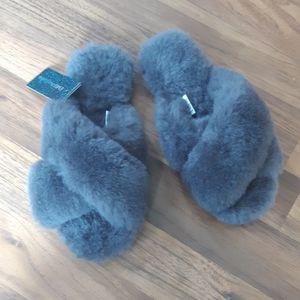 Emu shearling slippers